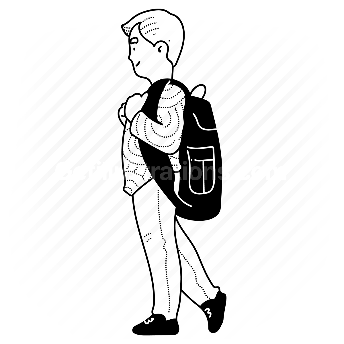 toddler, boy, male, child, backpack, outing, character, pose